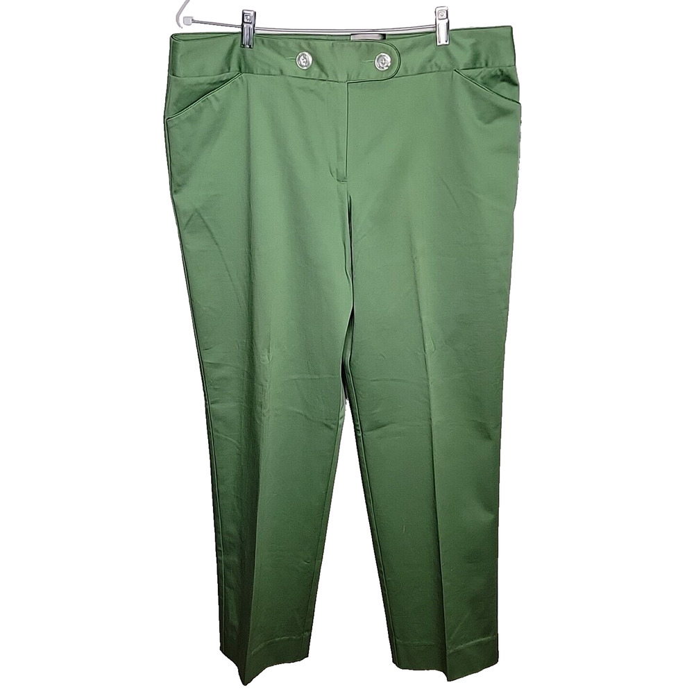 Vintage GEORGE Walla Green Clover Modern Fit Pants Size 18